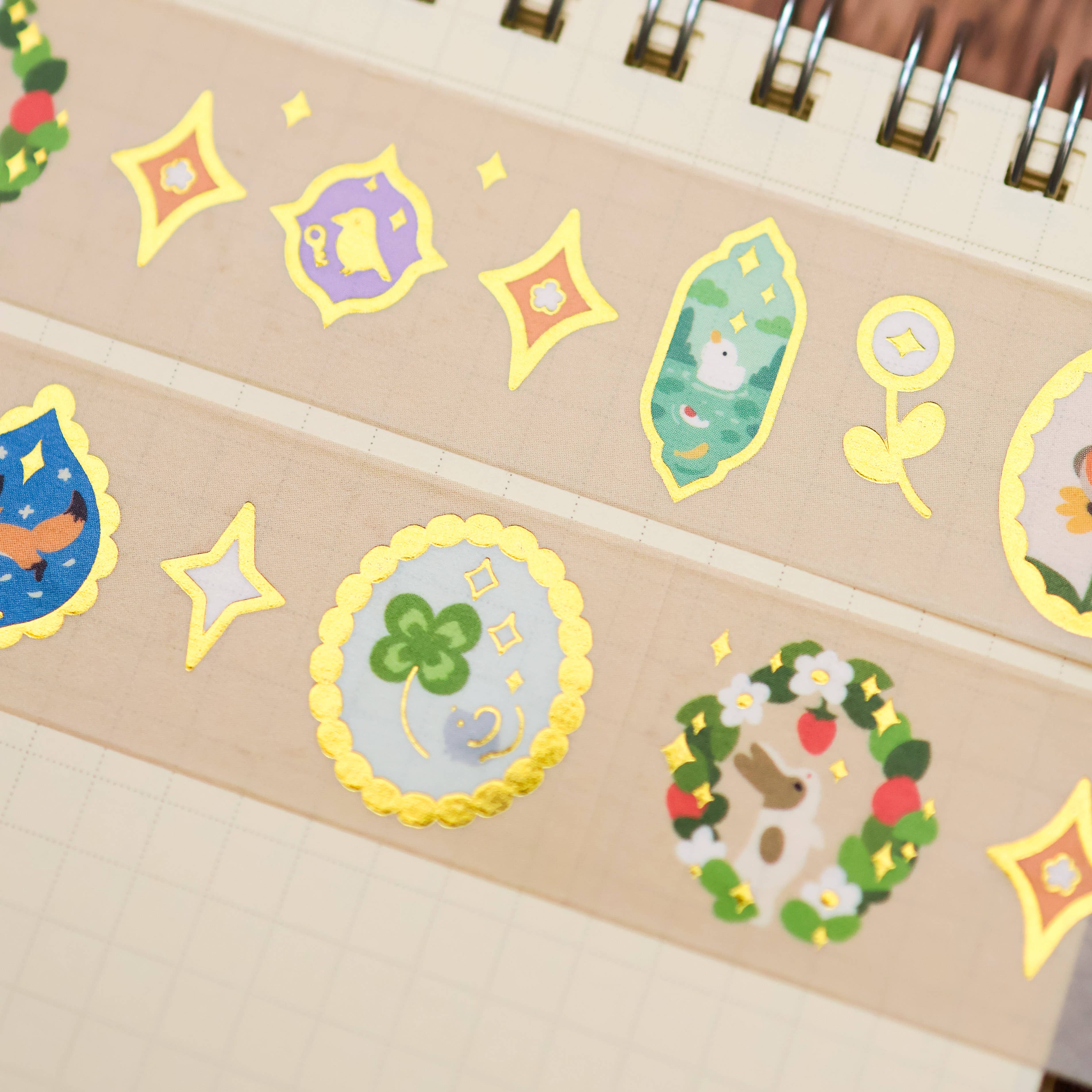 Animal in Frames Foil Washi Tape