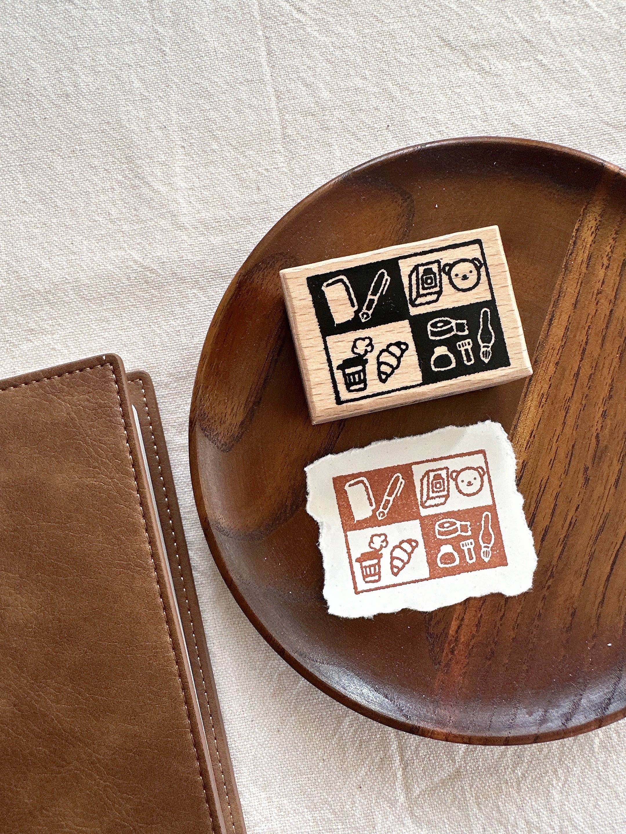 Bear's Vibe Wooden Stamp