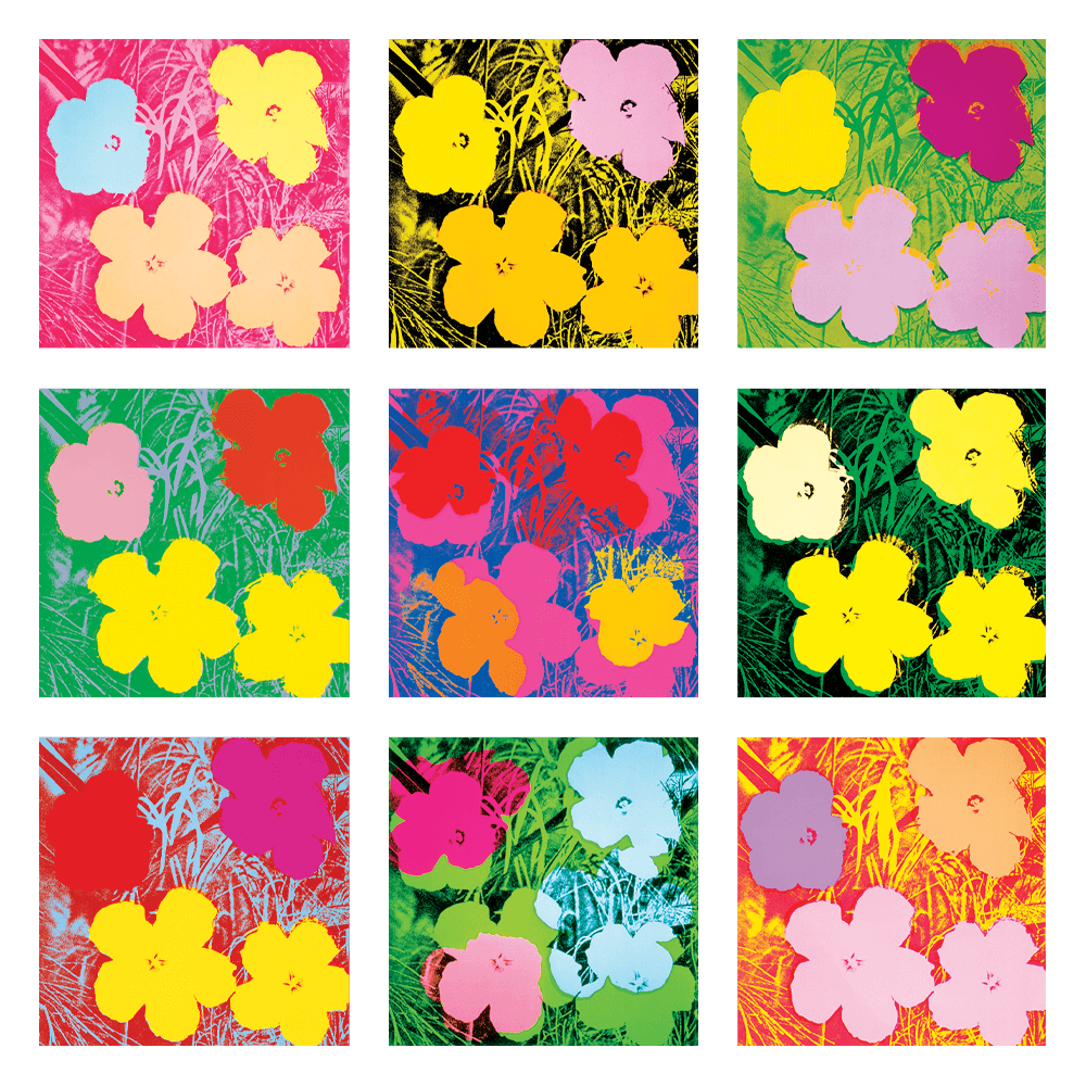 Flowers by Andy Warhol Sticker Sheet