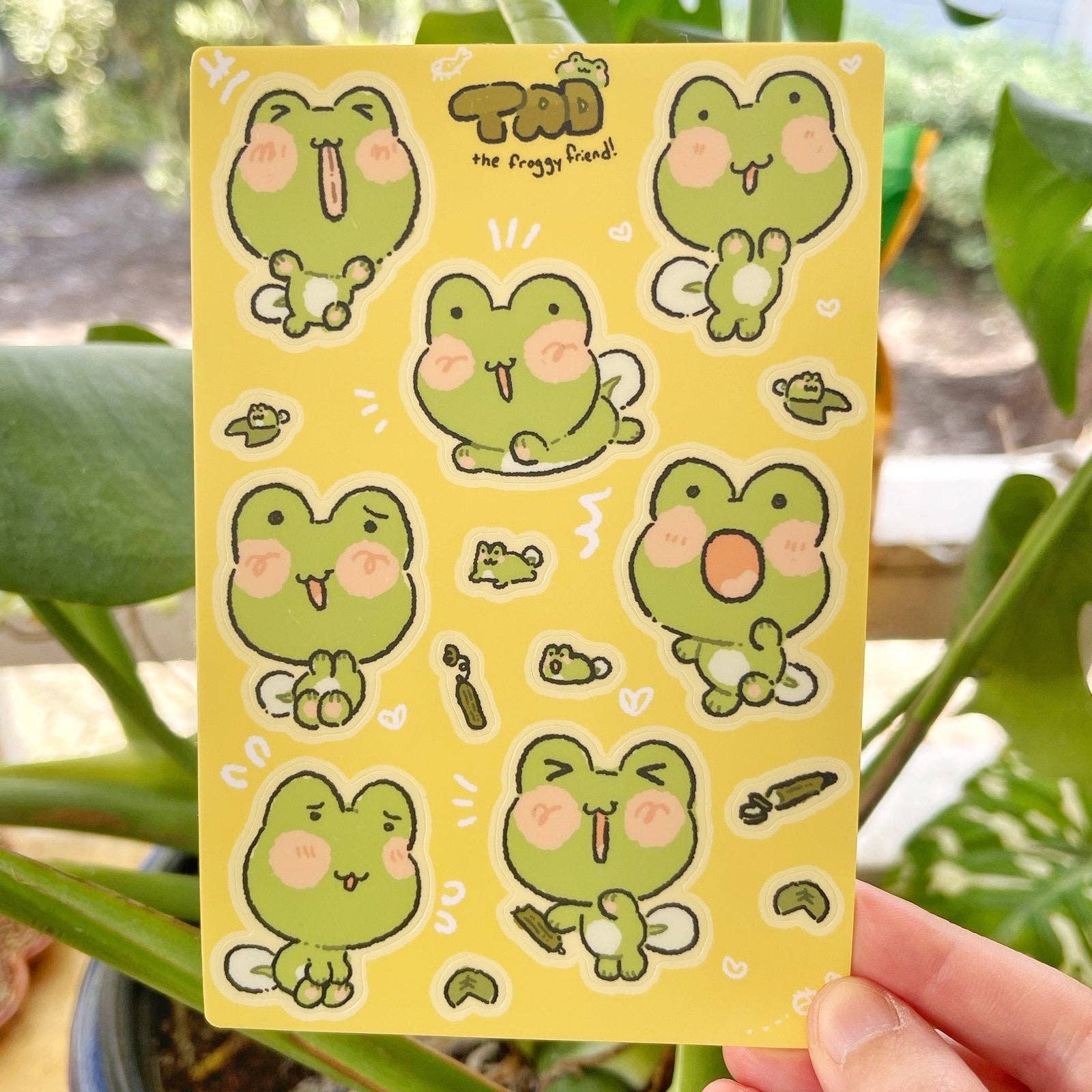 Tad the Frog Sticker Sheet