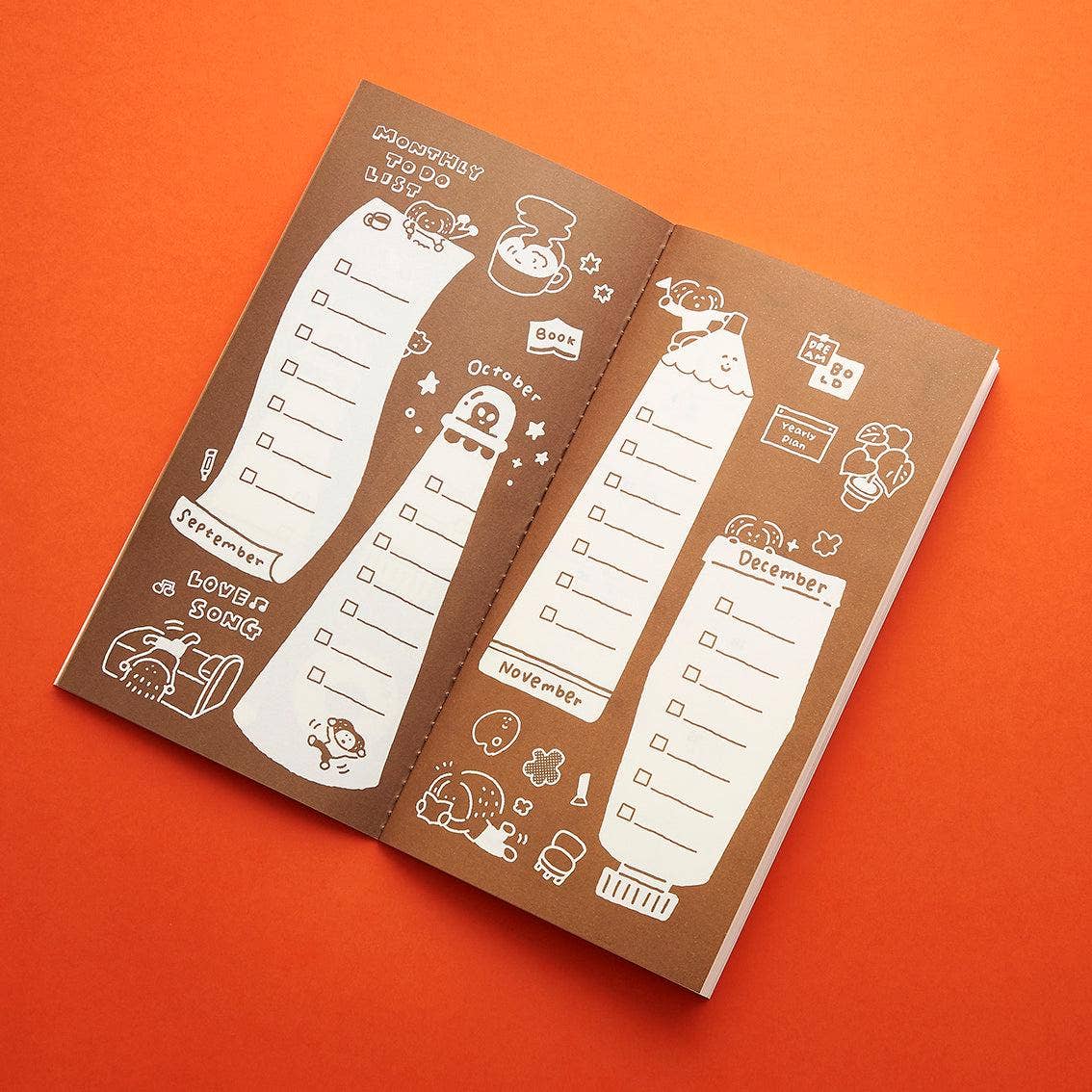 2027 Monthly Planner Insert for Travelers Notebook