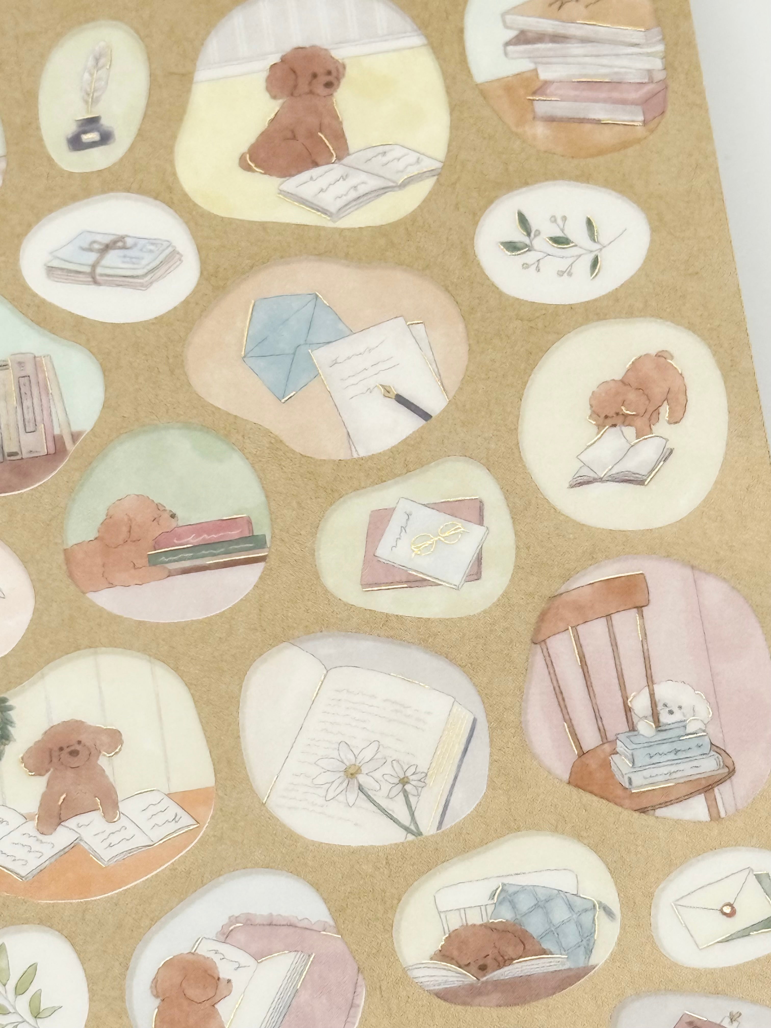 Quiet Life Sticker Sheet - Dog
