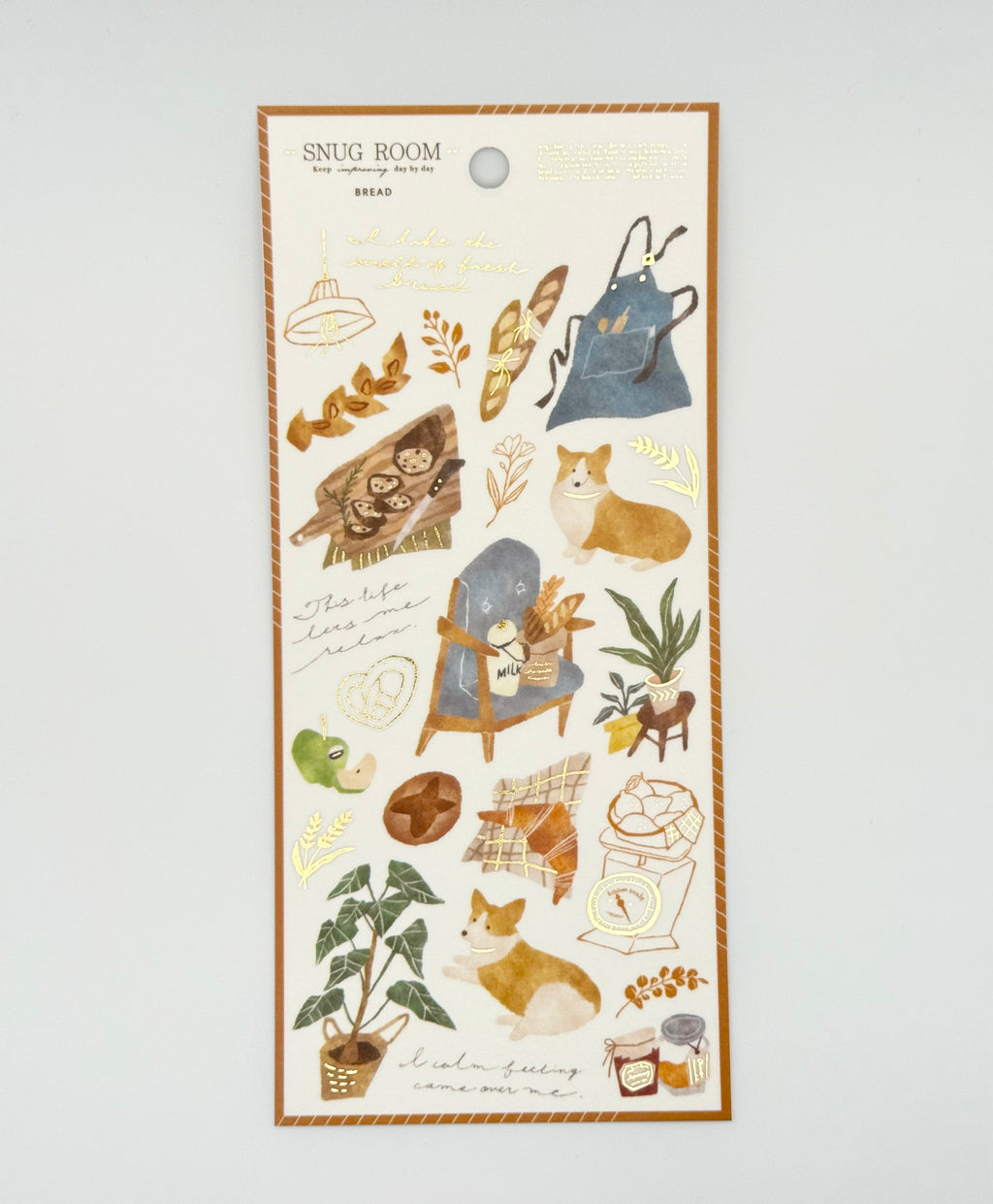 Snug Room Sticker Sheet - Bread
