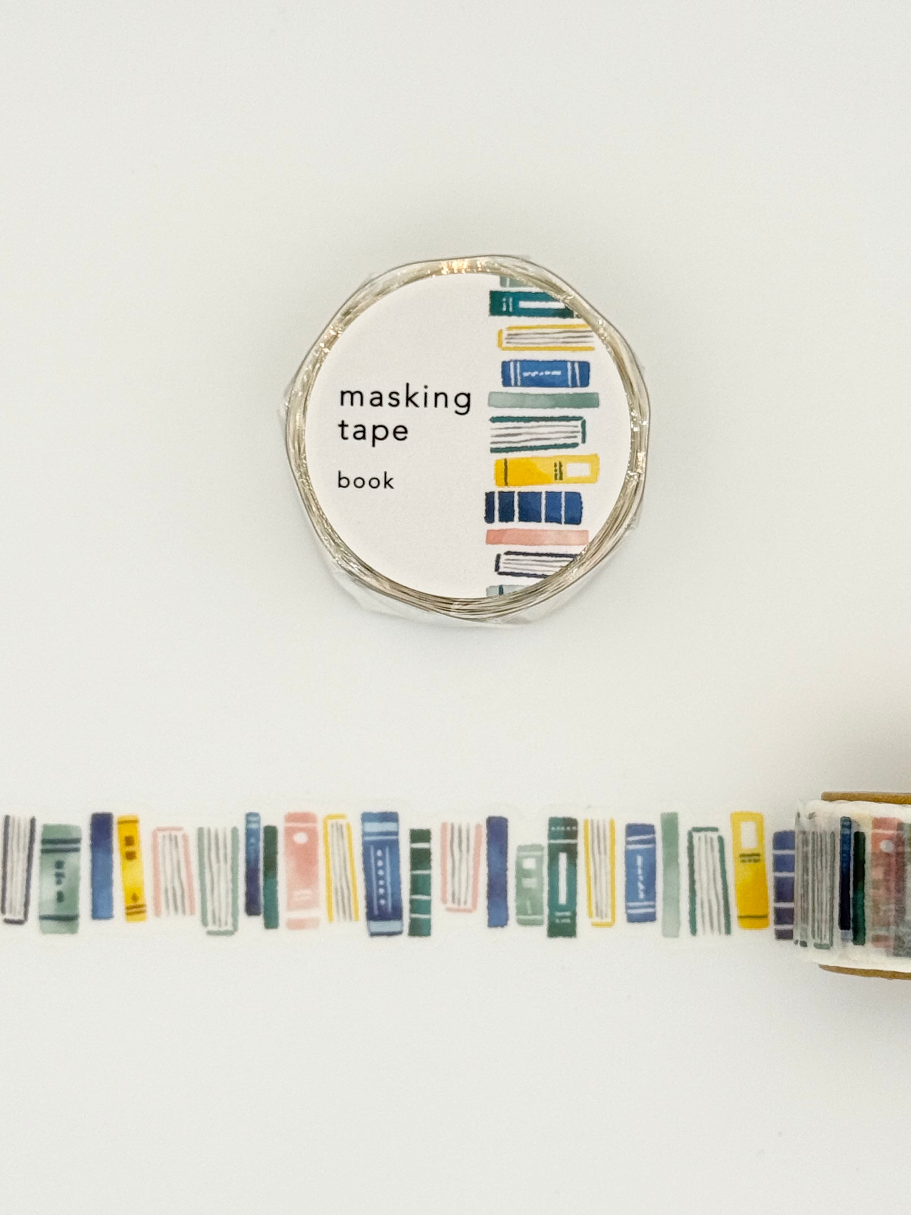 Mind Wave Die-cut Washi Masking Tape - Blue Books