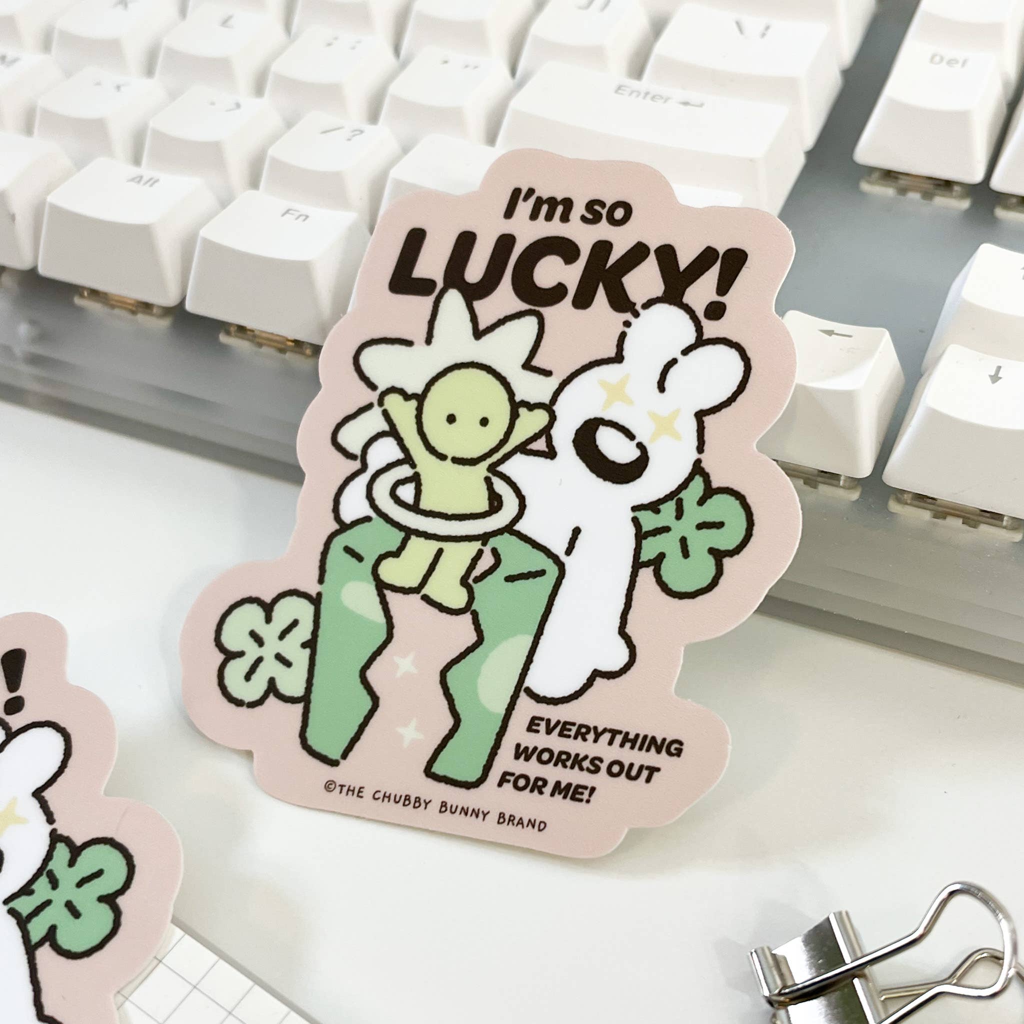 I'm So Lucky - Vinyl Sticker