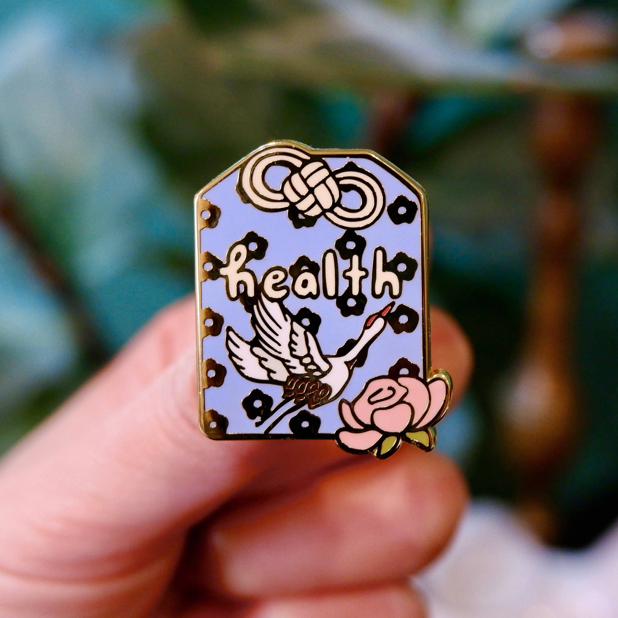Omamori Enamel Pin: Health