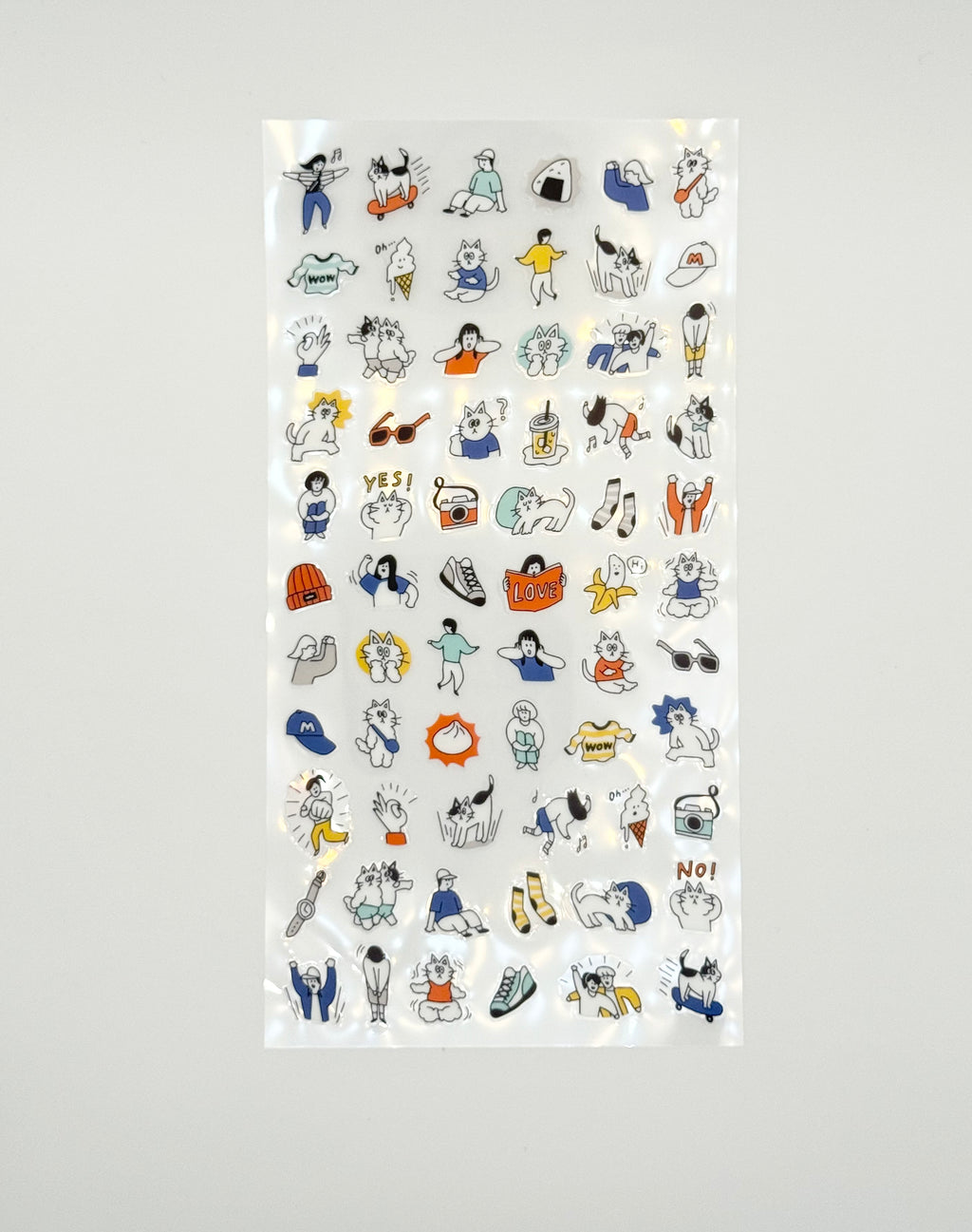 Happy Snappy Sticker Sheet - Blue