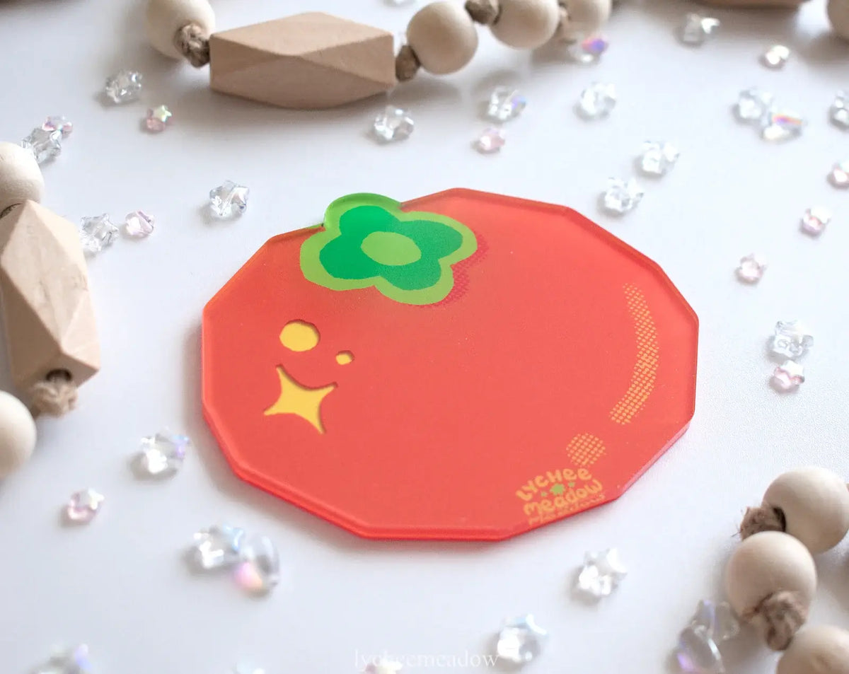 Persimmon Double-sided Coaster
