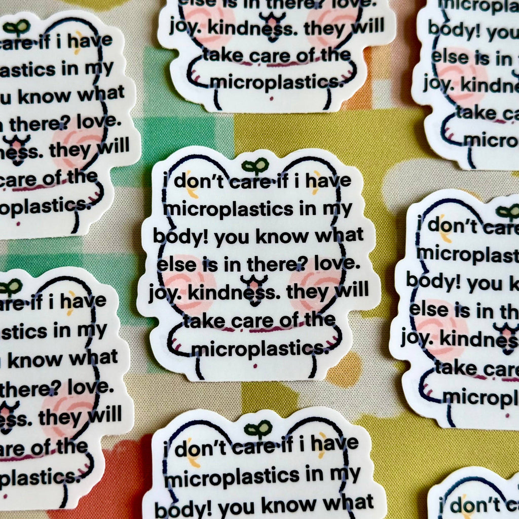 Microplastics Sticker
