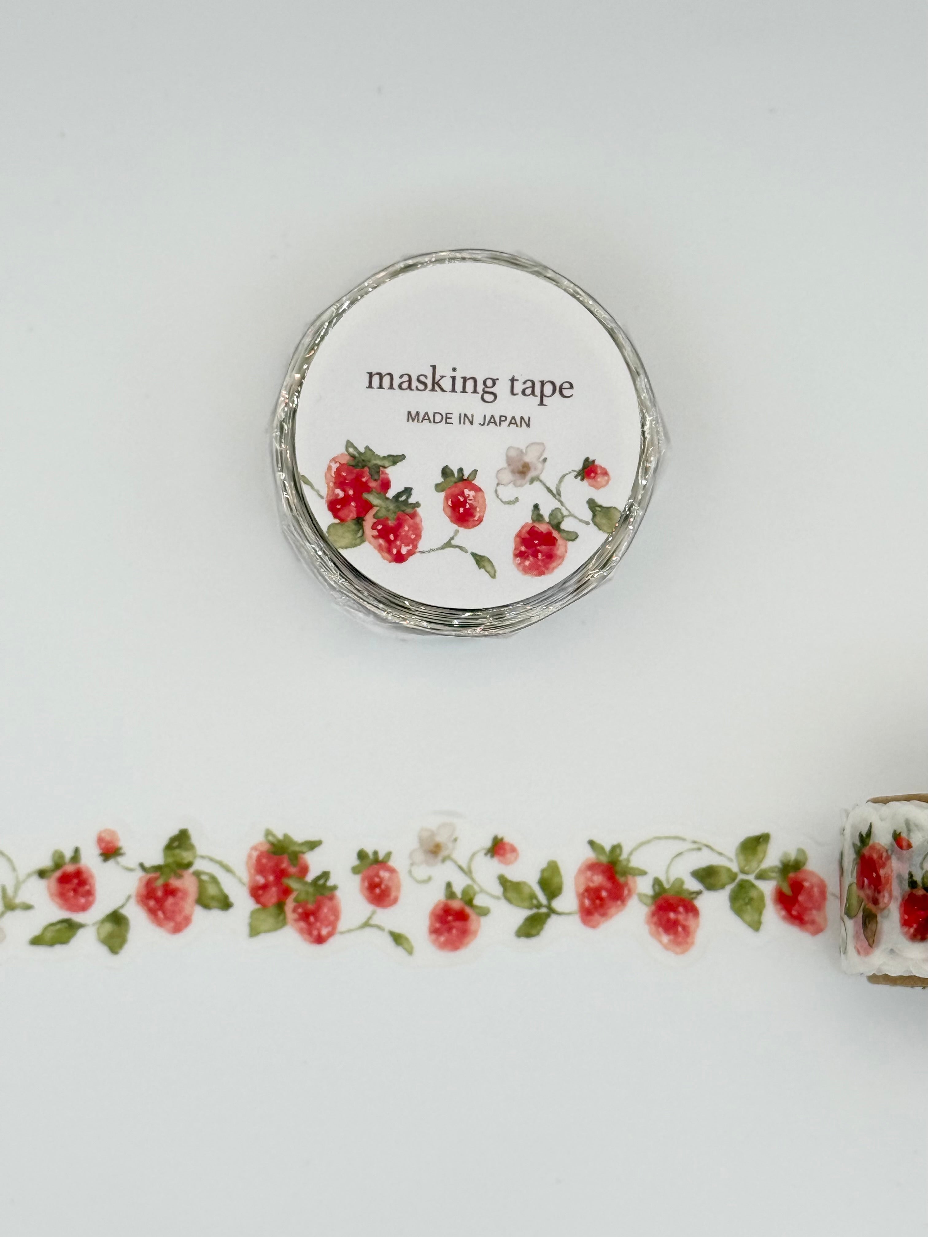 Mind Wave Die-Cut Washi Masking Tape - Strawberry