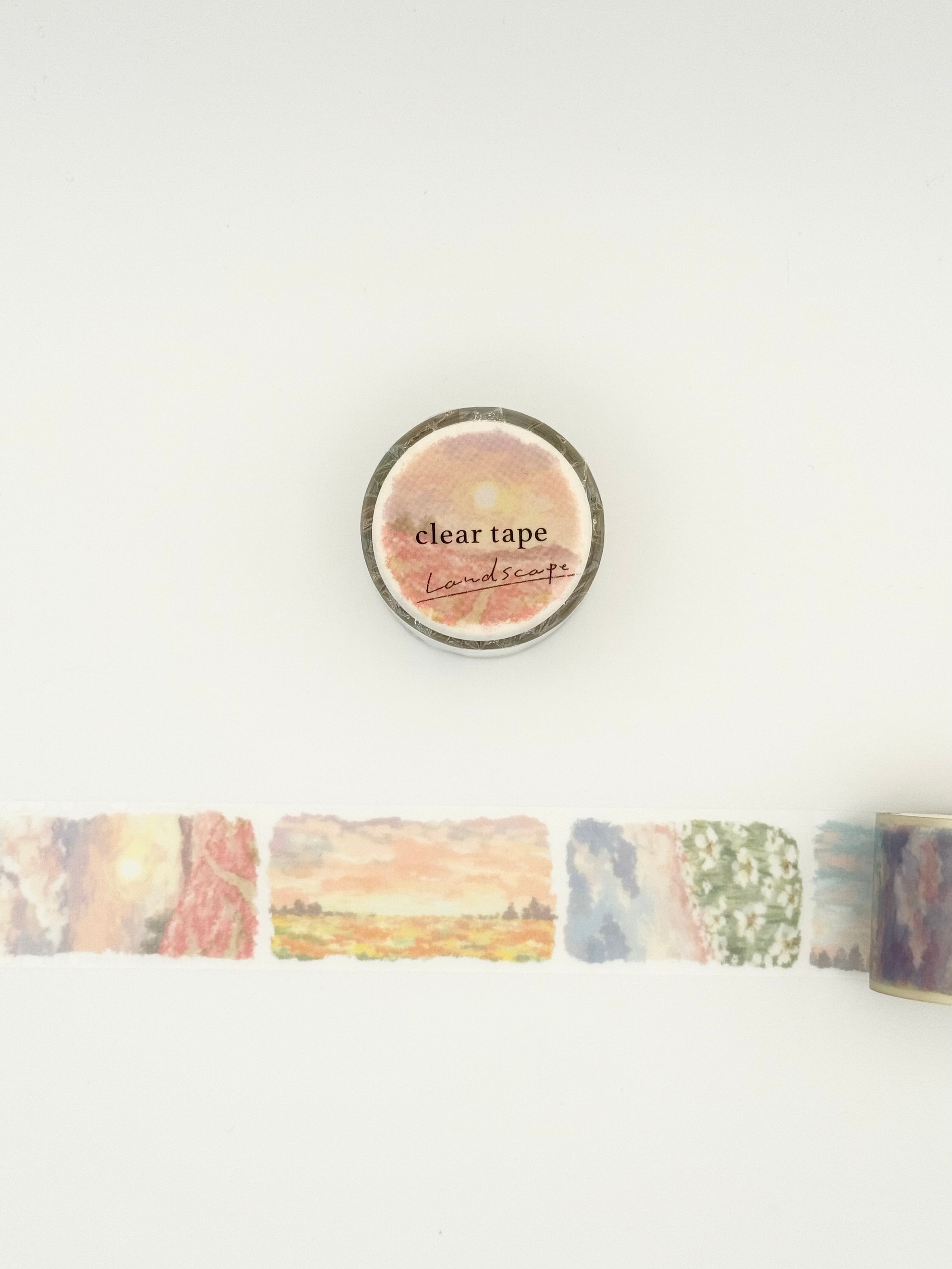 Mind Wave Landscape PET Clear Tape - Akanegumo