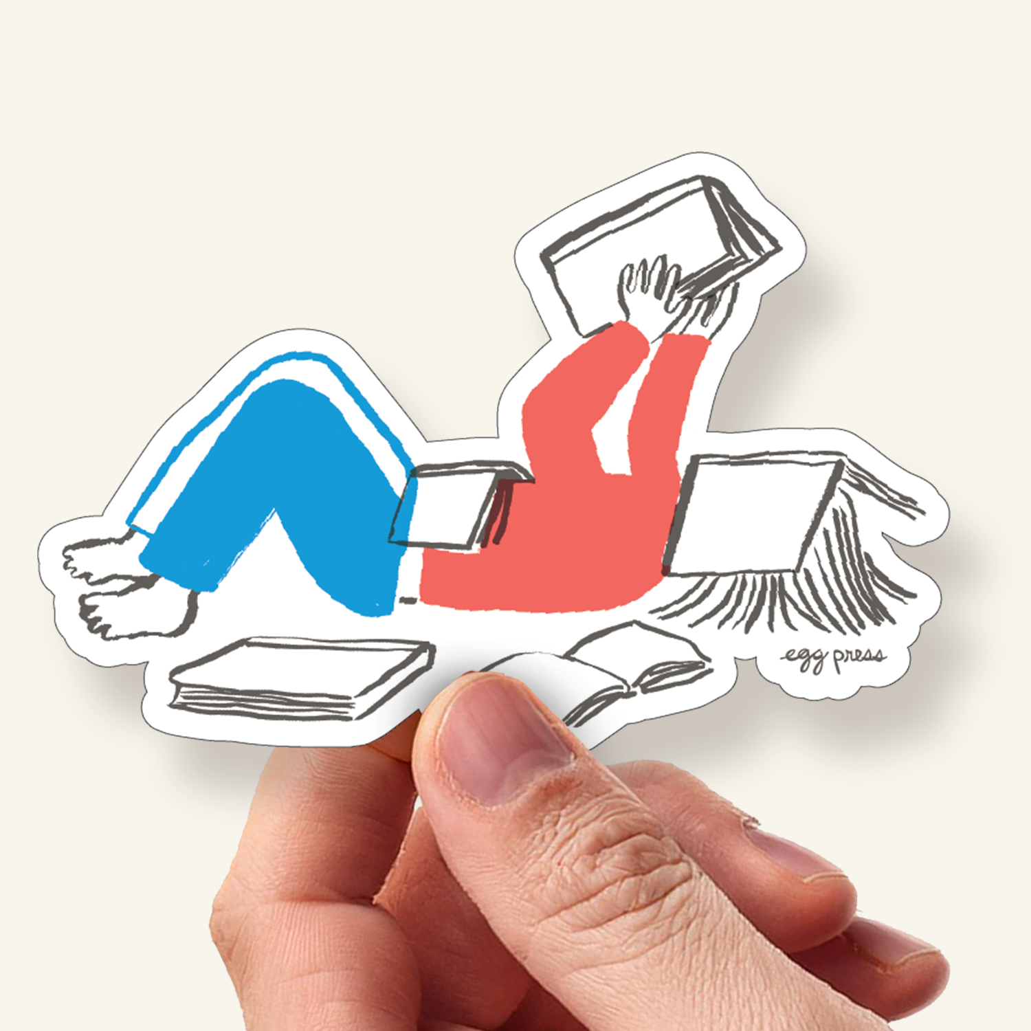 Book Lover Reader Vinyl Sticker