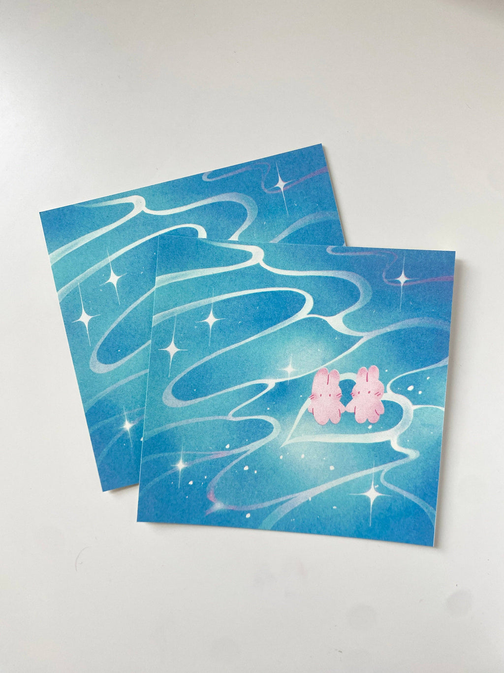 Water Ripples Risograph Print
