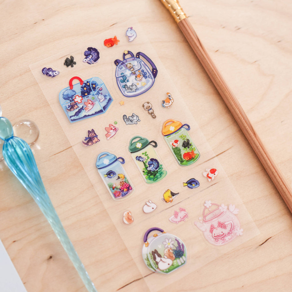 Sticker Sheet (Clear) - First Aid Kit
