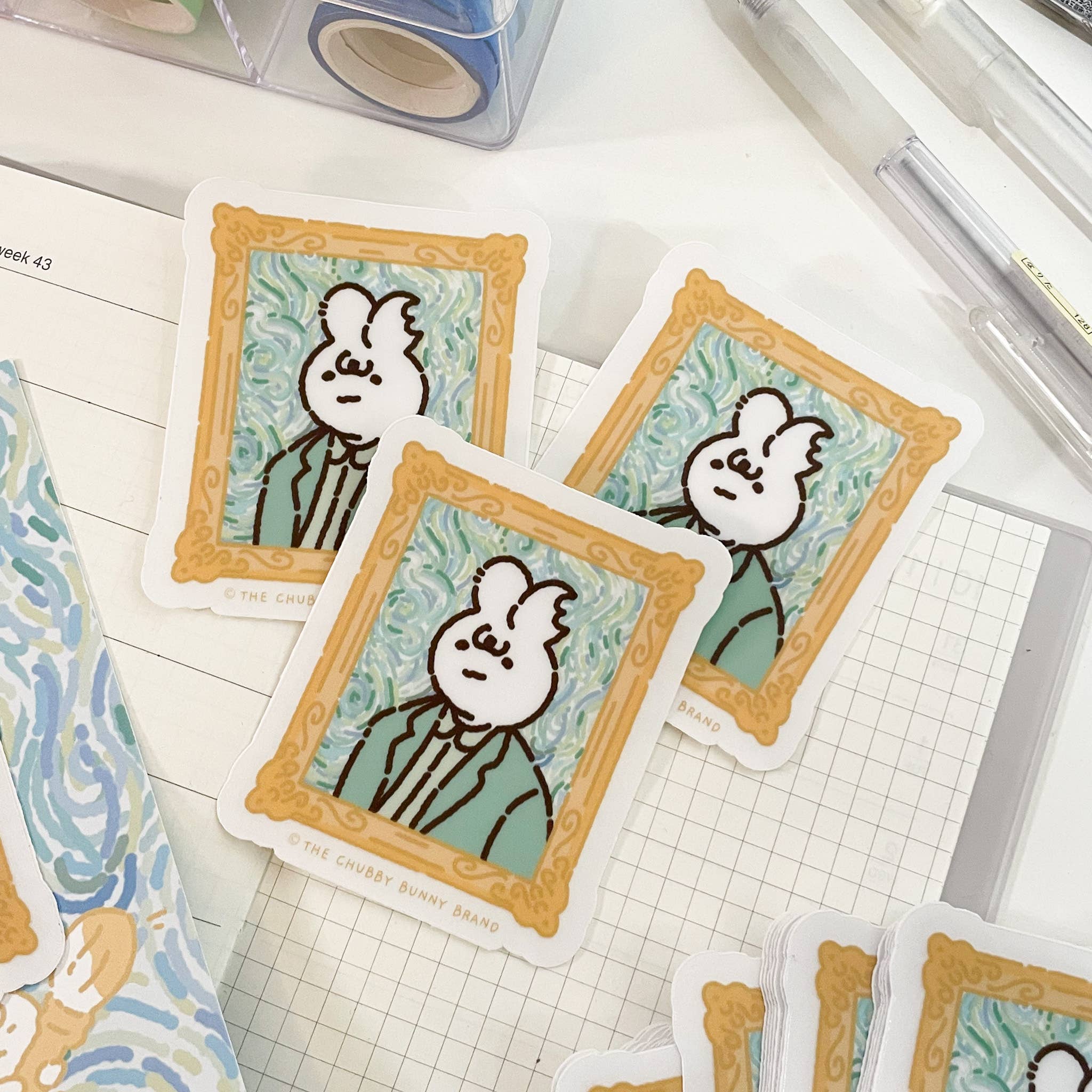 Vincent Van Gogh Self Portrait Vinyl Sticker