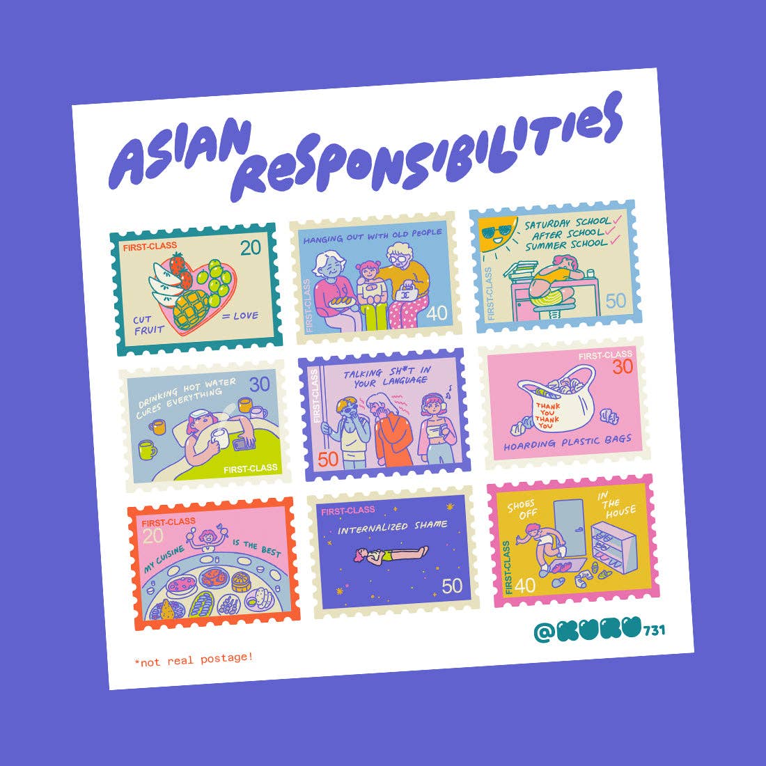 Responsibilities Stamp Washi Tape