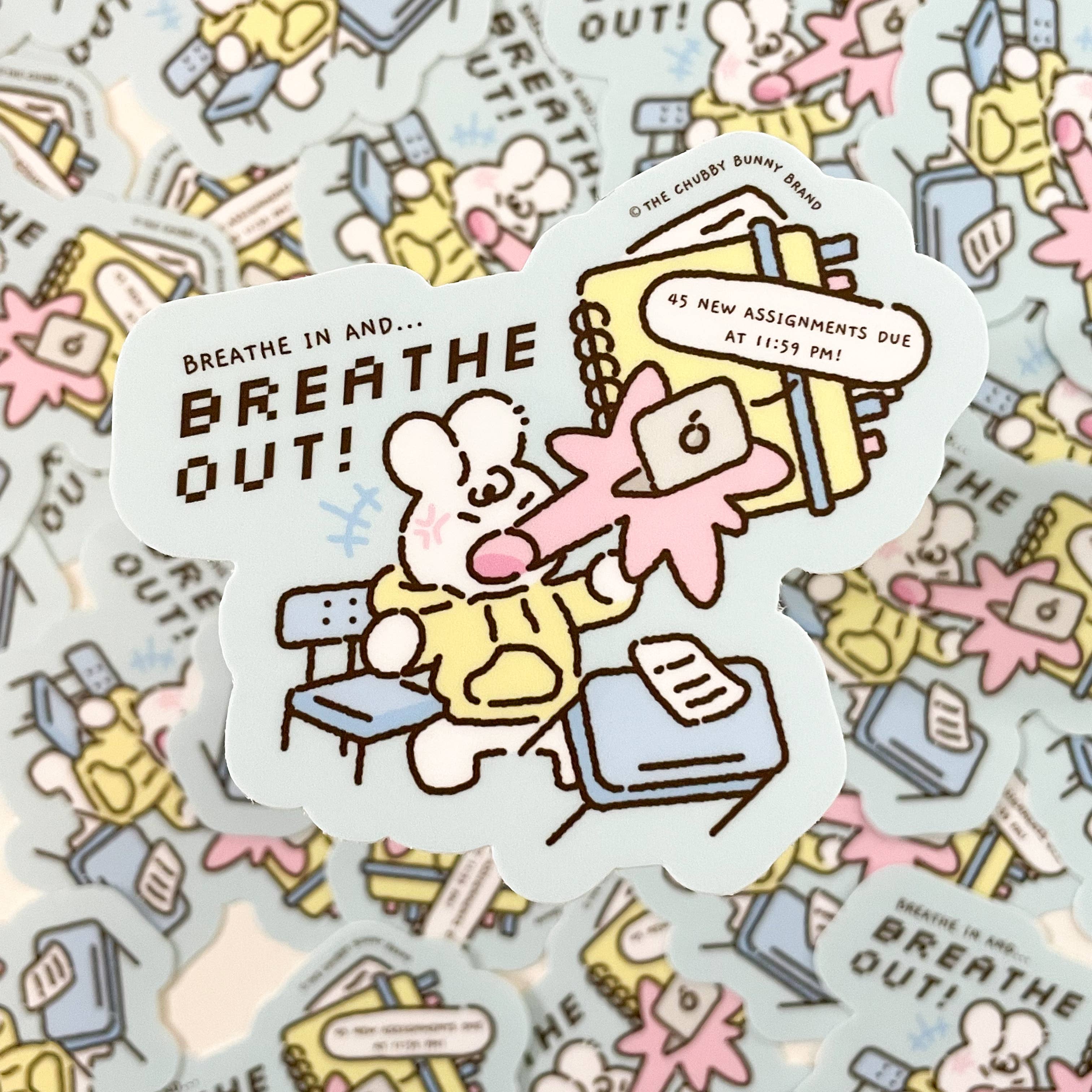 Breathe In Breathe Out - Vinyl Sticker