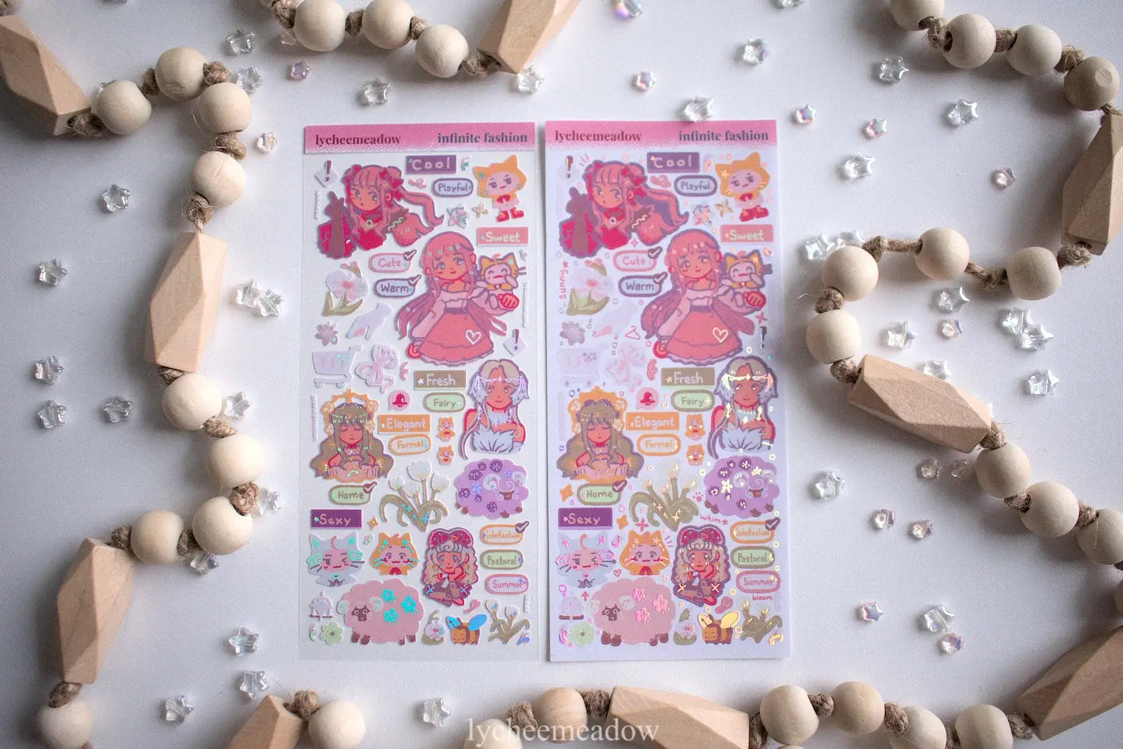 Infinite Fashion Holographic Sticker Sheet