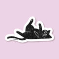 Purrfectly Chill Cat Sticker