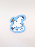 Fry Thief Seagull Vinyl Sticker