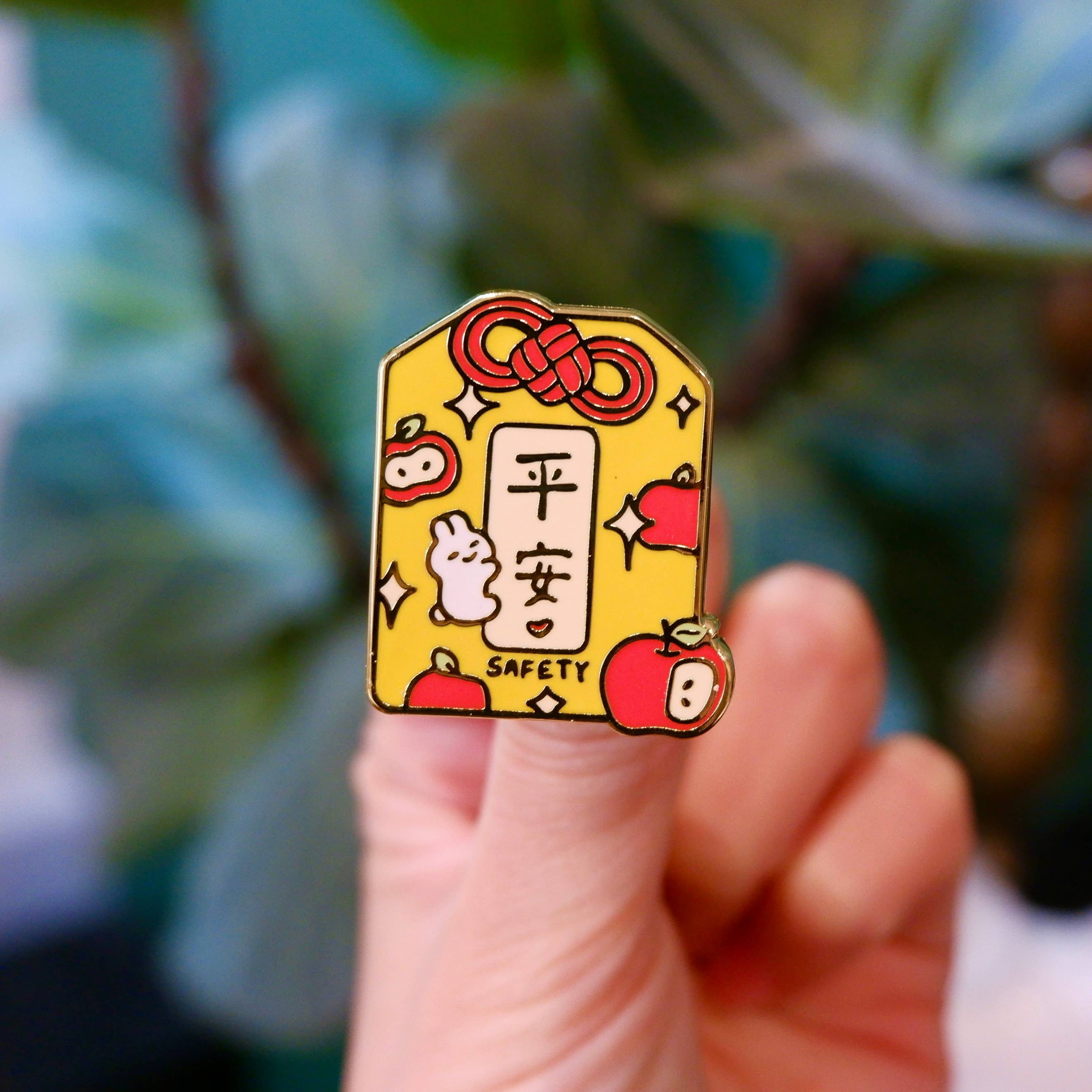 Omamori Enamel Pin: Safety