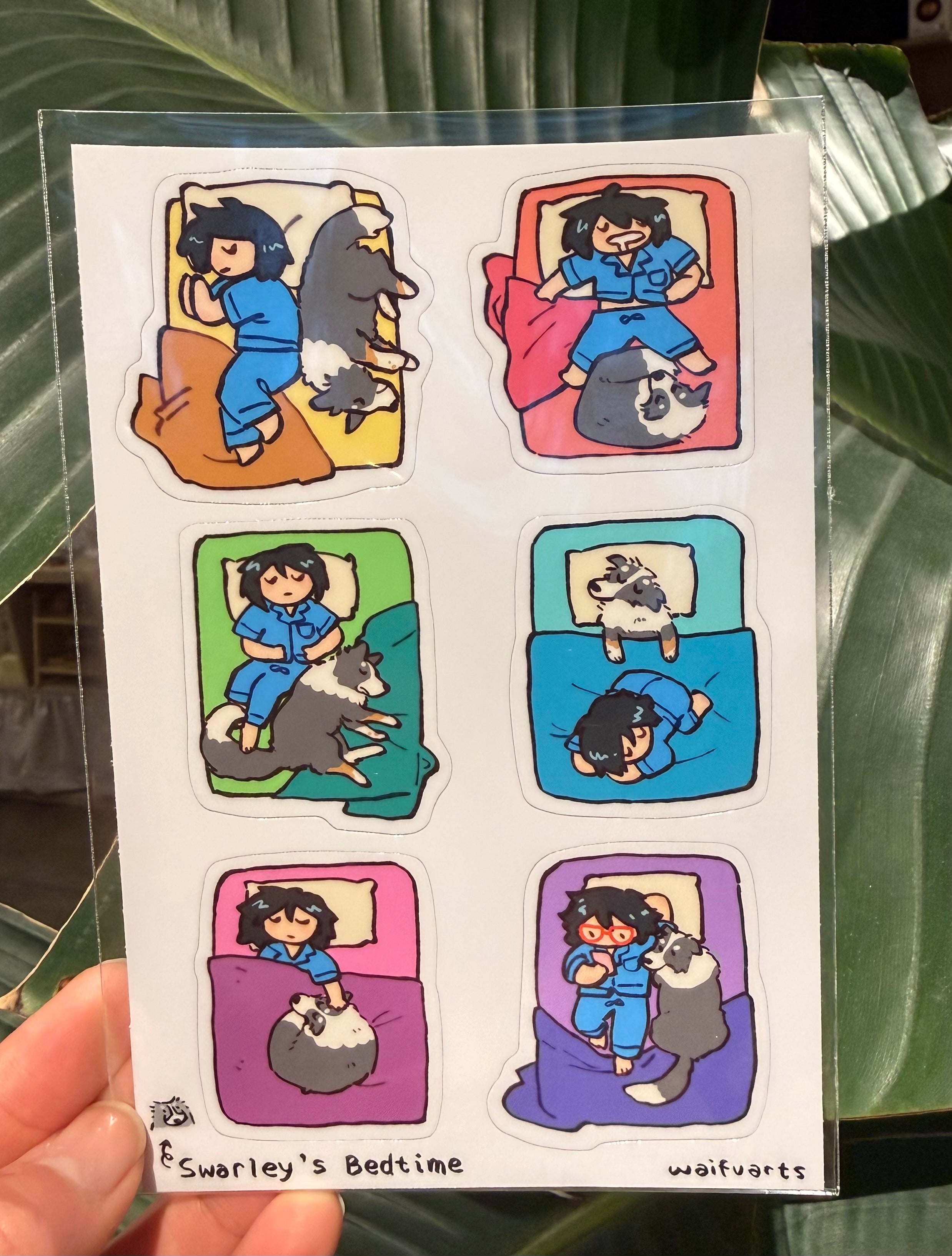 Swarley’s Bedtime Sticker Sheet