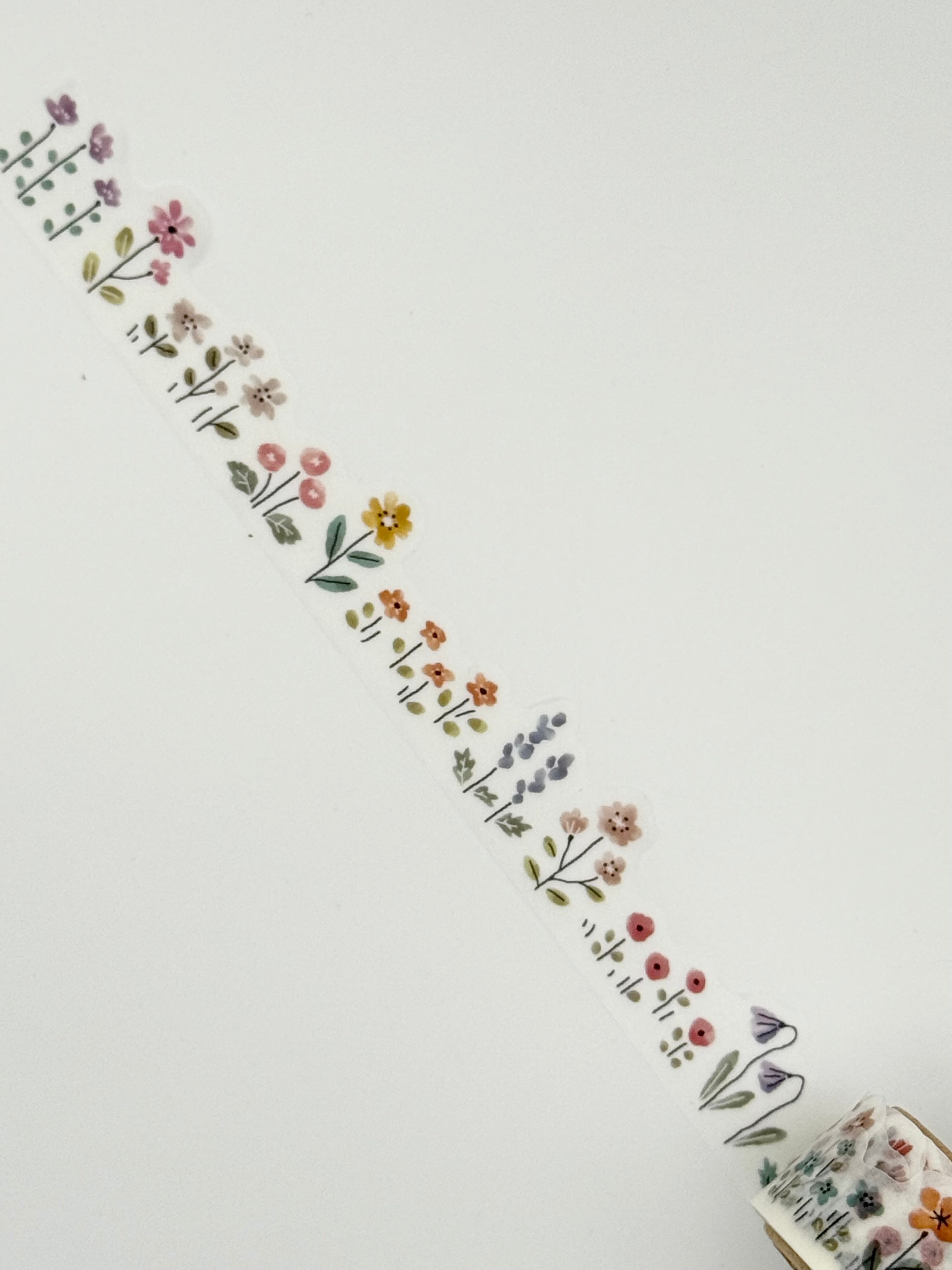 Mind Wave Die-cut Washi Maaking Tape - Cozy Flowers