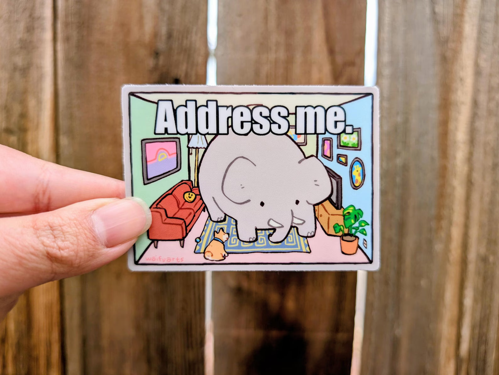 Address Me Vinyl Sticker