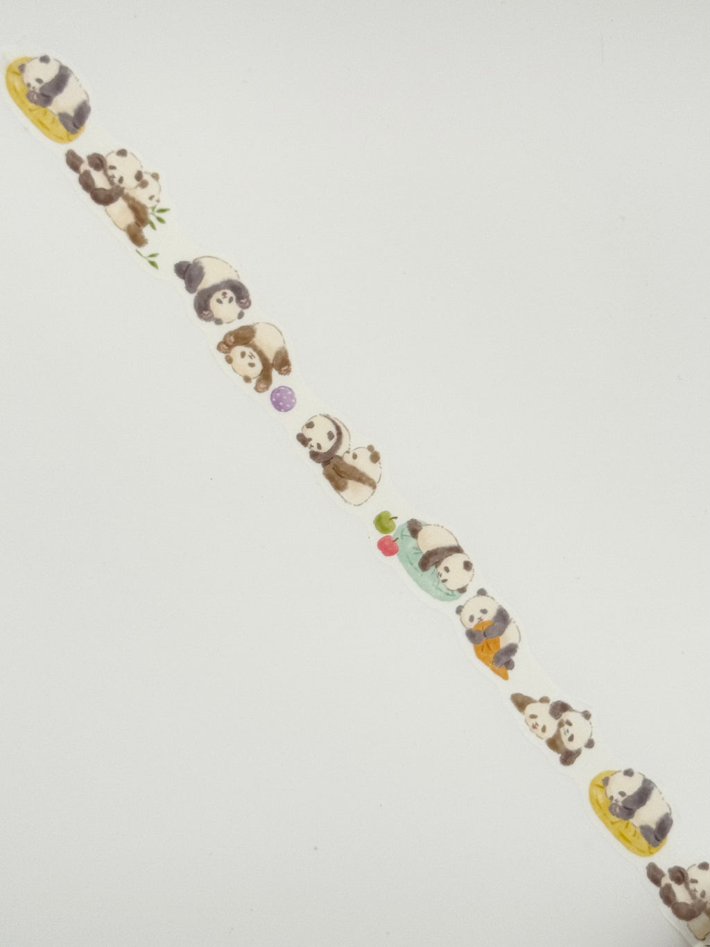Mind Wave Die-Cut Washi Masking Tape - Naptime Family - Pandas