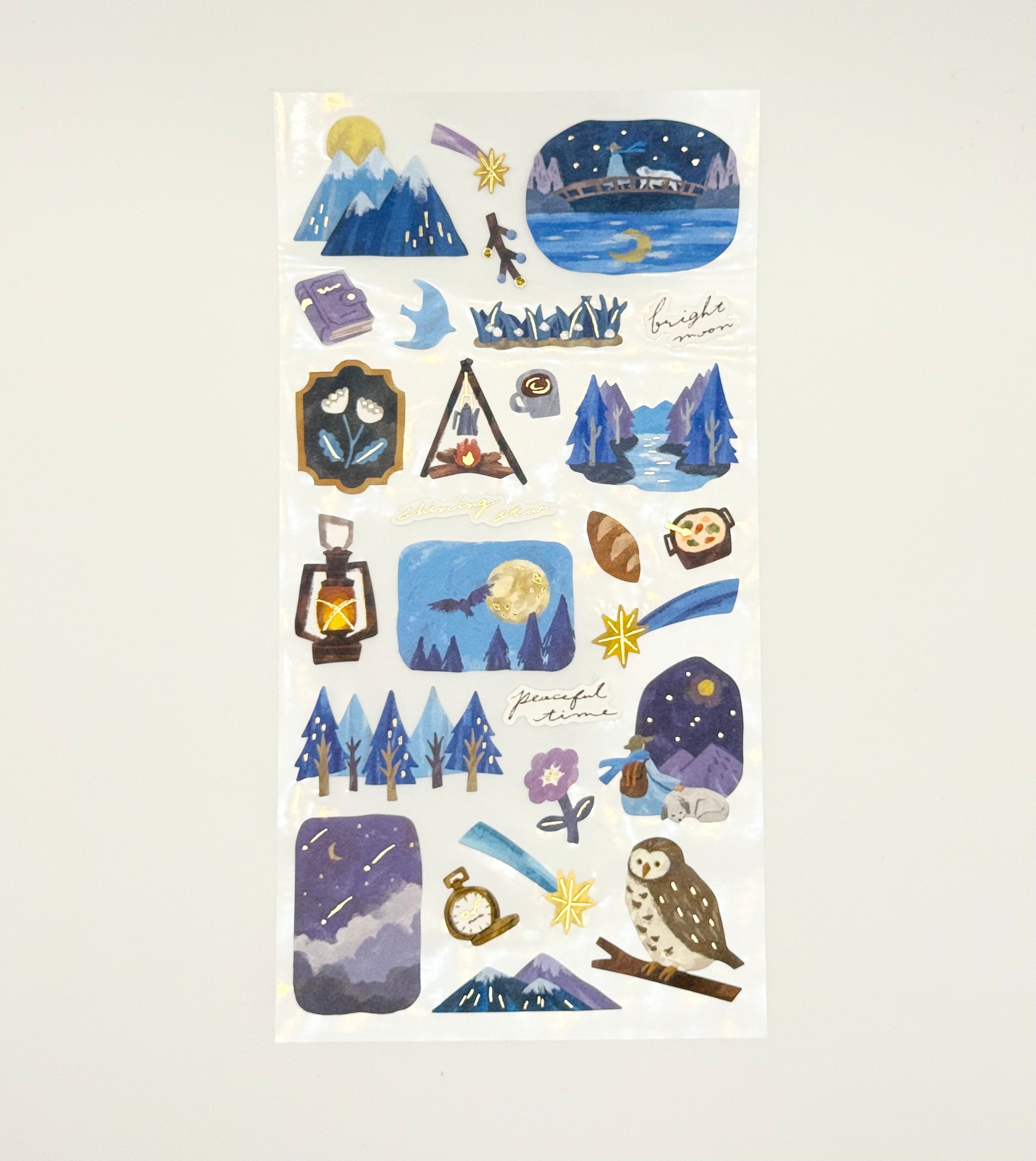 MindWave Tabi Series Sticker Sheet - Night Country