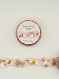 Mind Wave Die-cut Washi Masking Tape - Running Rabbits