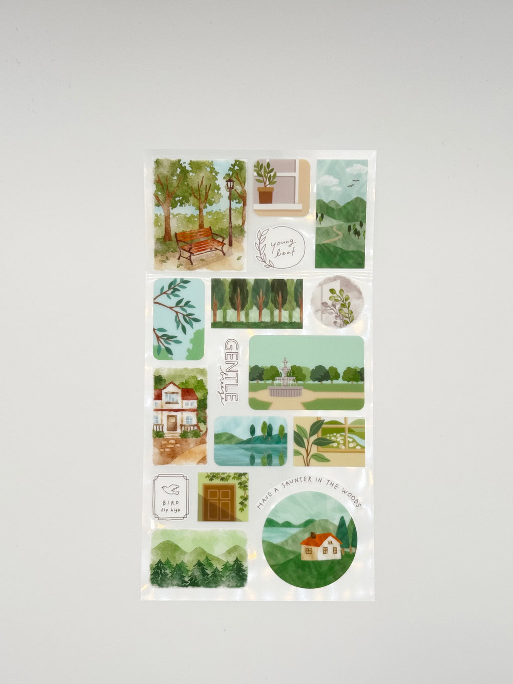 La Vista Sticker Sheet - Greenery