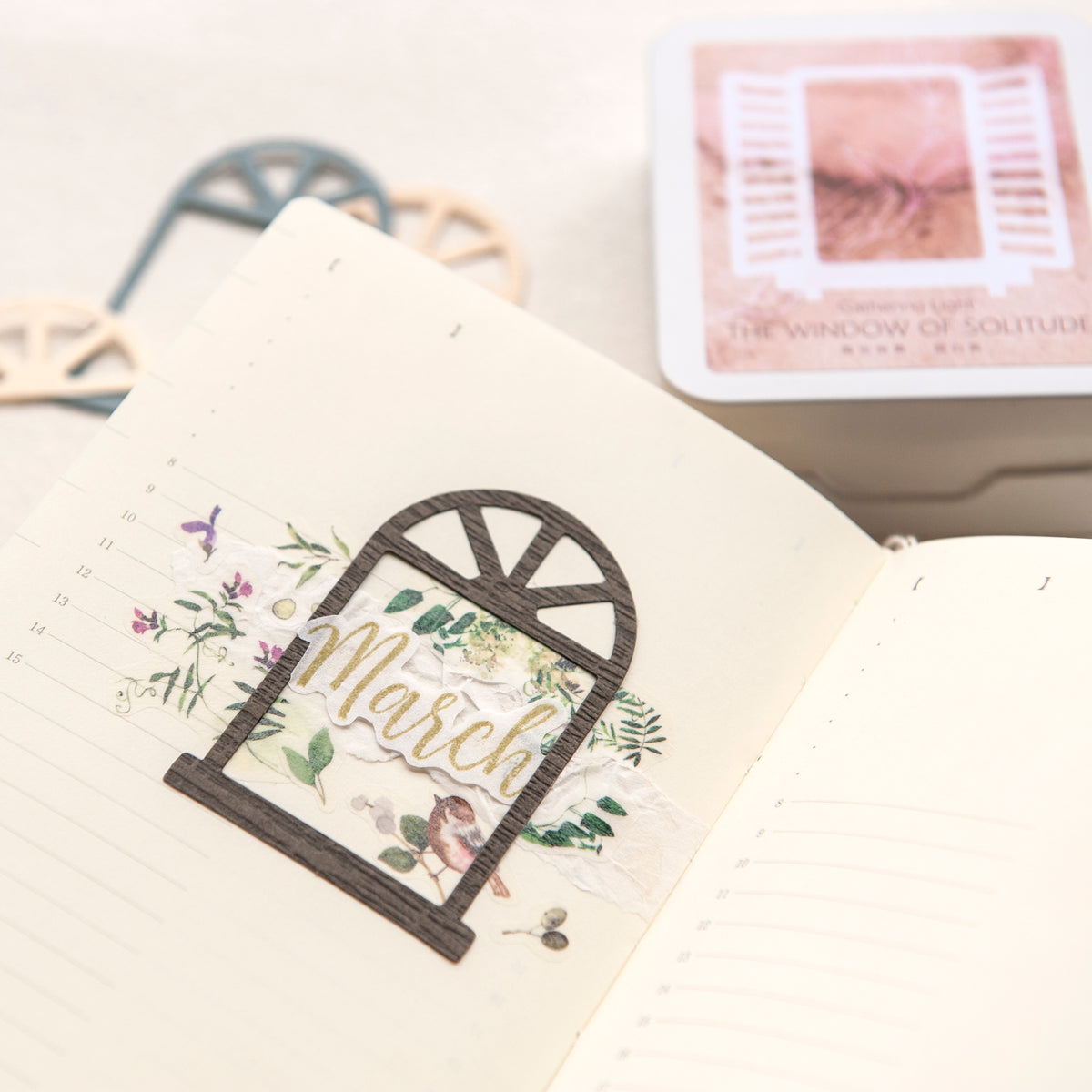 MU Lifestyle - Journaling Die-Cut Card Series - The Windows of Solitude