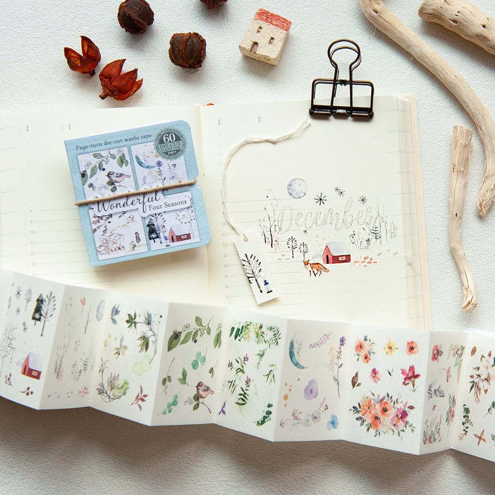 MU Lifestyle - Page-turn die-cut washi tape