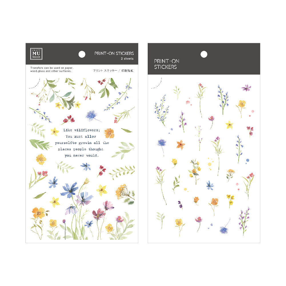 MU Lifestyle - Print-On Stickers / 121 - Flowers
