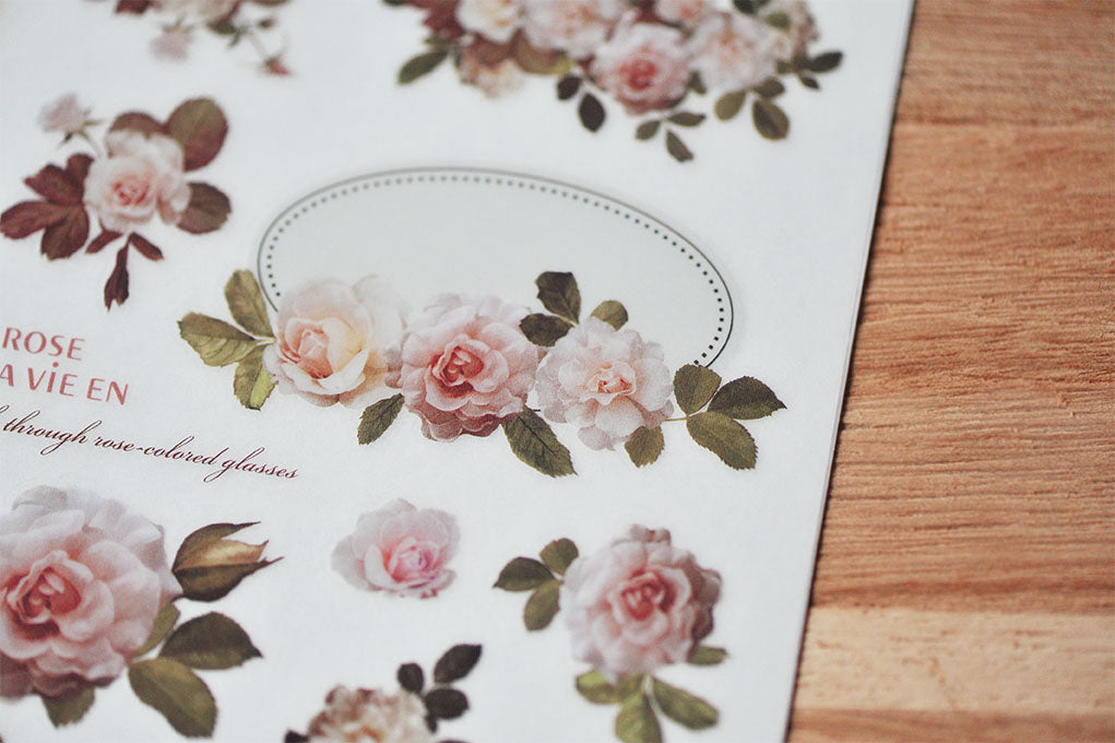 MU Lifestyle - Print-On Stickers / 034 - White Roses