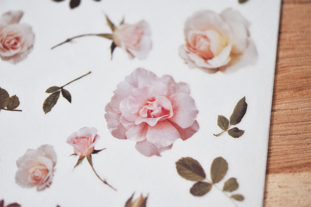 MU Lifestyle - Print-On Stickers / 034 - White Roses