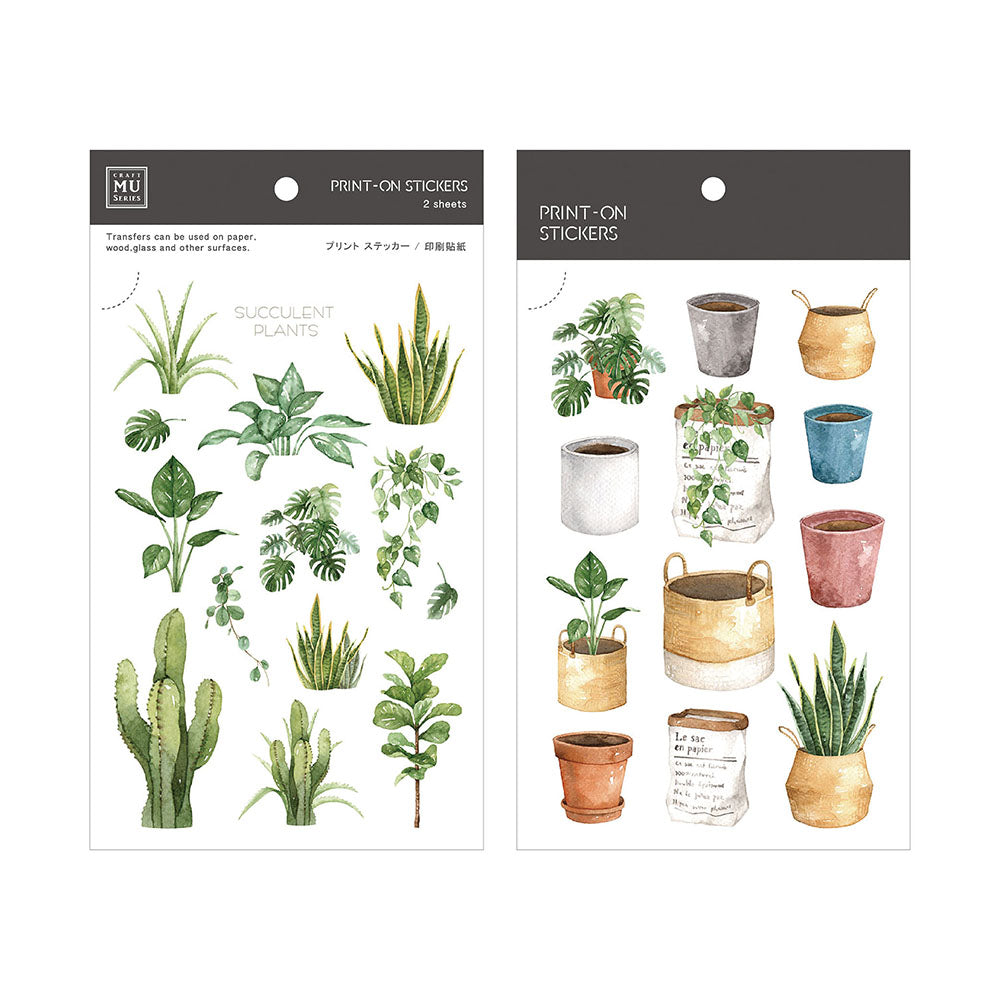 MU Lifestyle - Print-On Stickers / 037 - Cactus