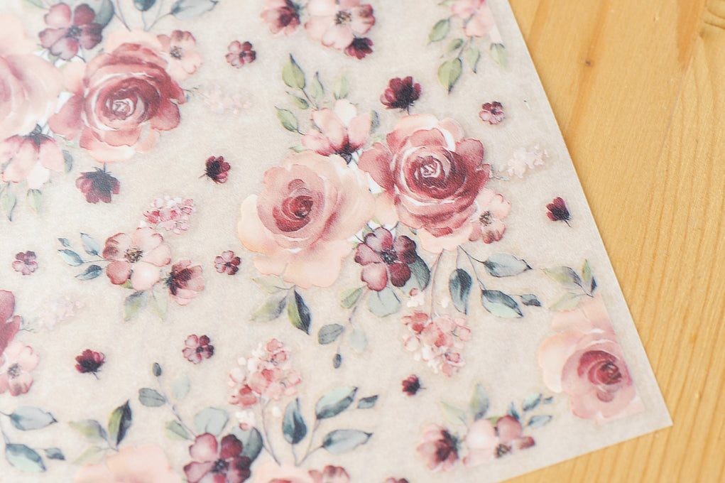 MU Lifestyle - Print-On Stickers / 038 - Red Roses