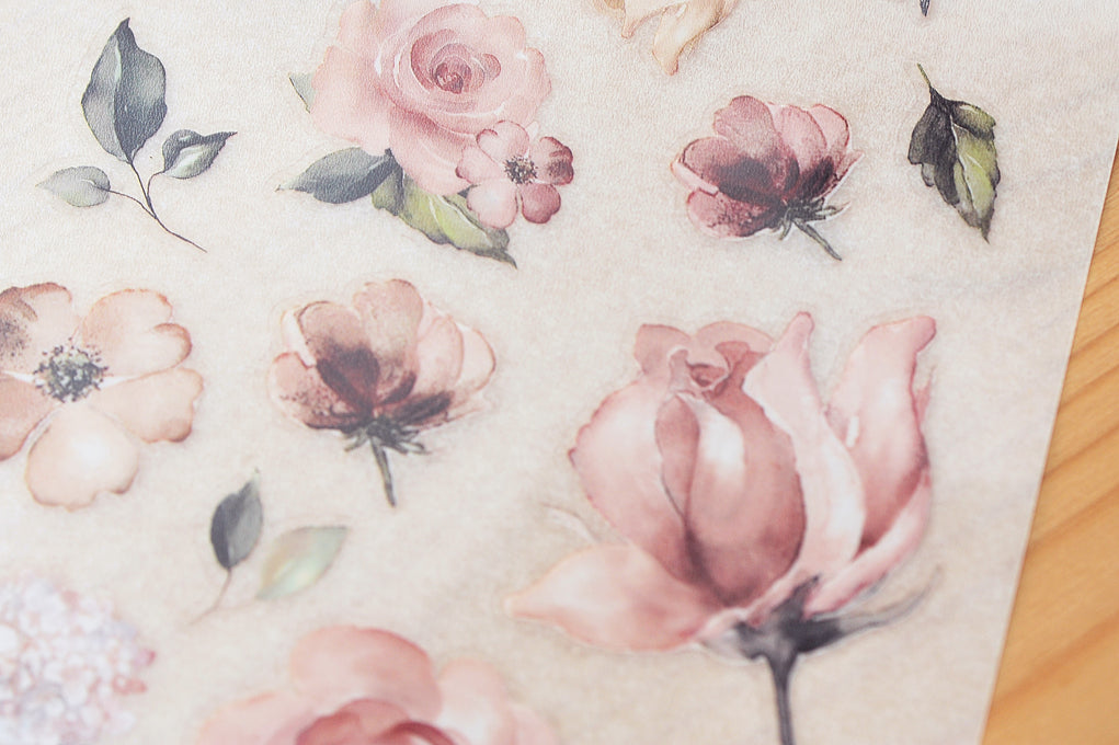 MU Lifestyle - Print-On Stickers / 038 - Red Roses