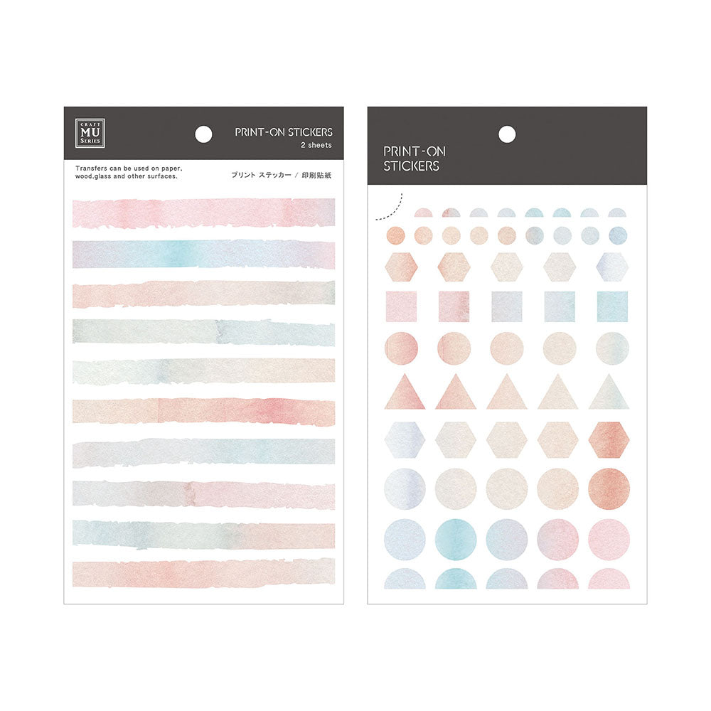 MU Lifestyle - Print-On Stickers / 042 - Colorful Patterns