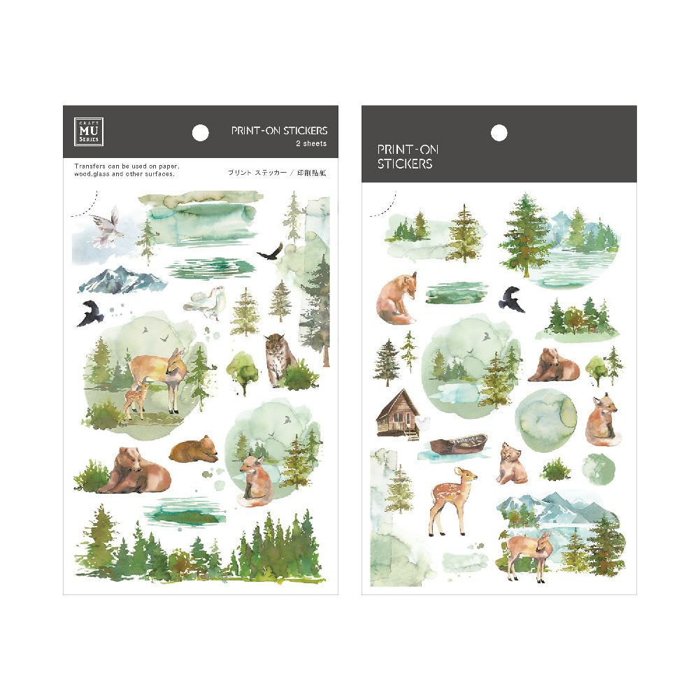 MU Lifestyle - Print-On Stickers / 096 - Forest Life