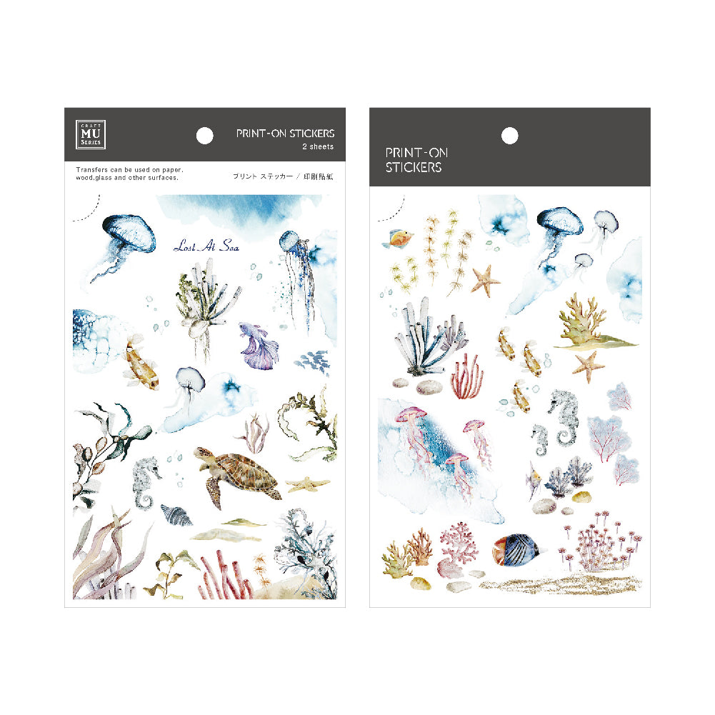 MU Lifestyle - Print-On Stickers / 098 - Ocean Life