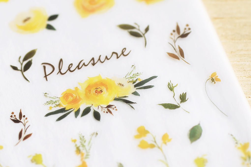 MU Lifestyle - Print-On Stickers / 106 - Yellow Roses