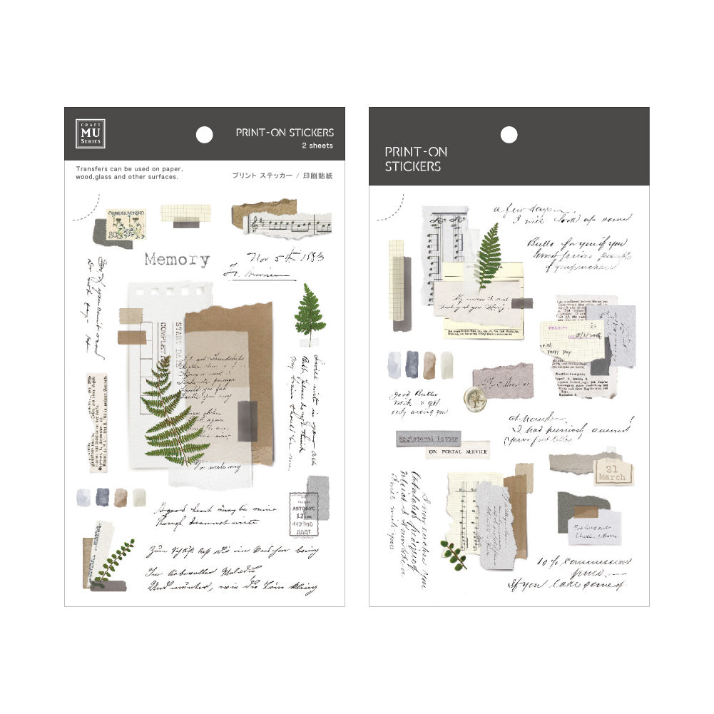 MU Lifestyle - Print-On Stickers / 161 - Memory