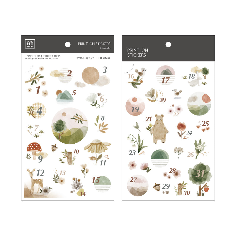 MU Lifestyle - Print-On Stickers / 165 - Days