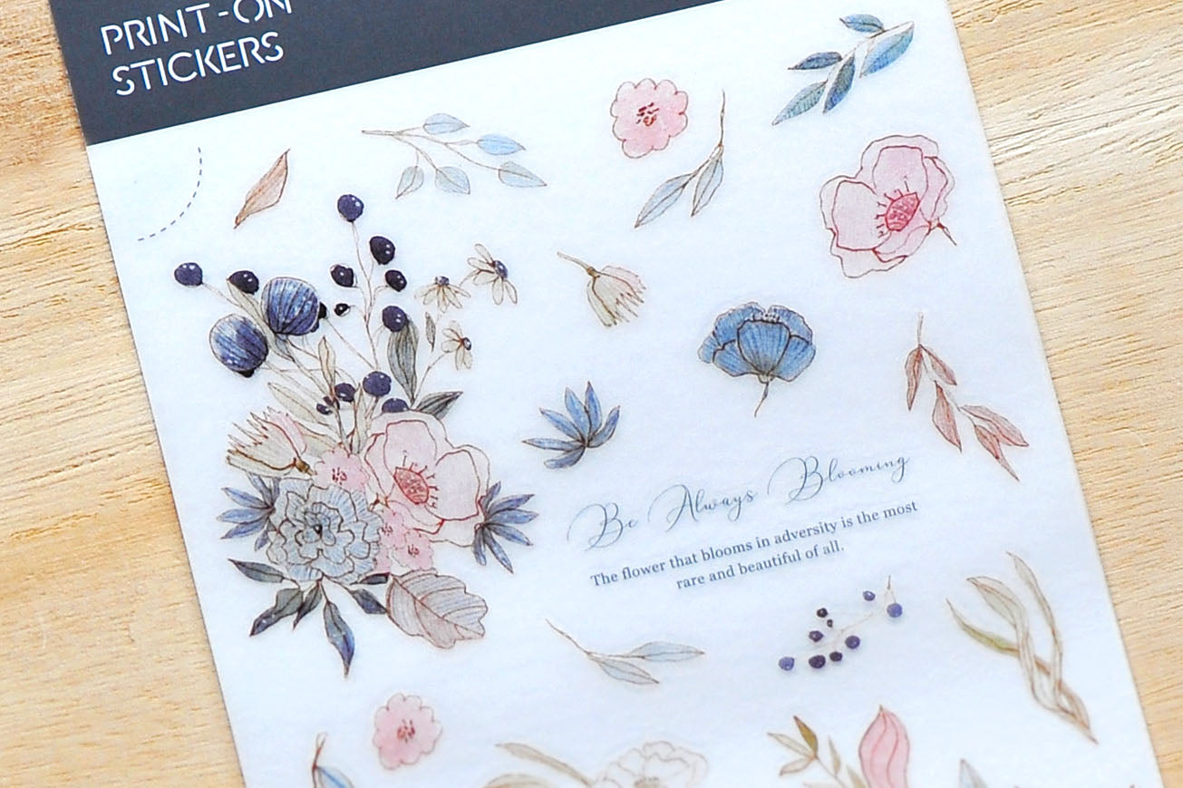 MU Lifestyle - Print-On Stickers / 173 - Be Always Blooming