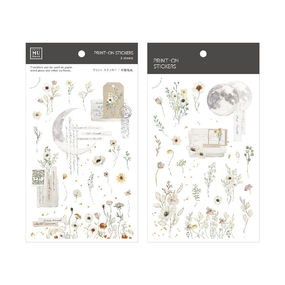MU Lifestyle - Print-On Stickers / 200 - Moon