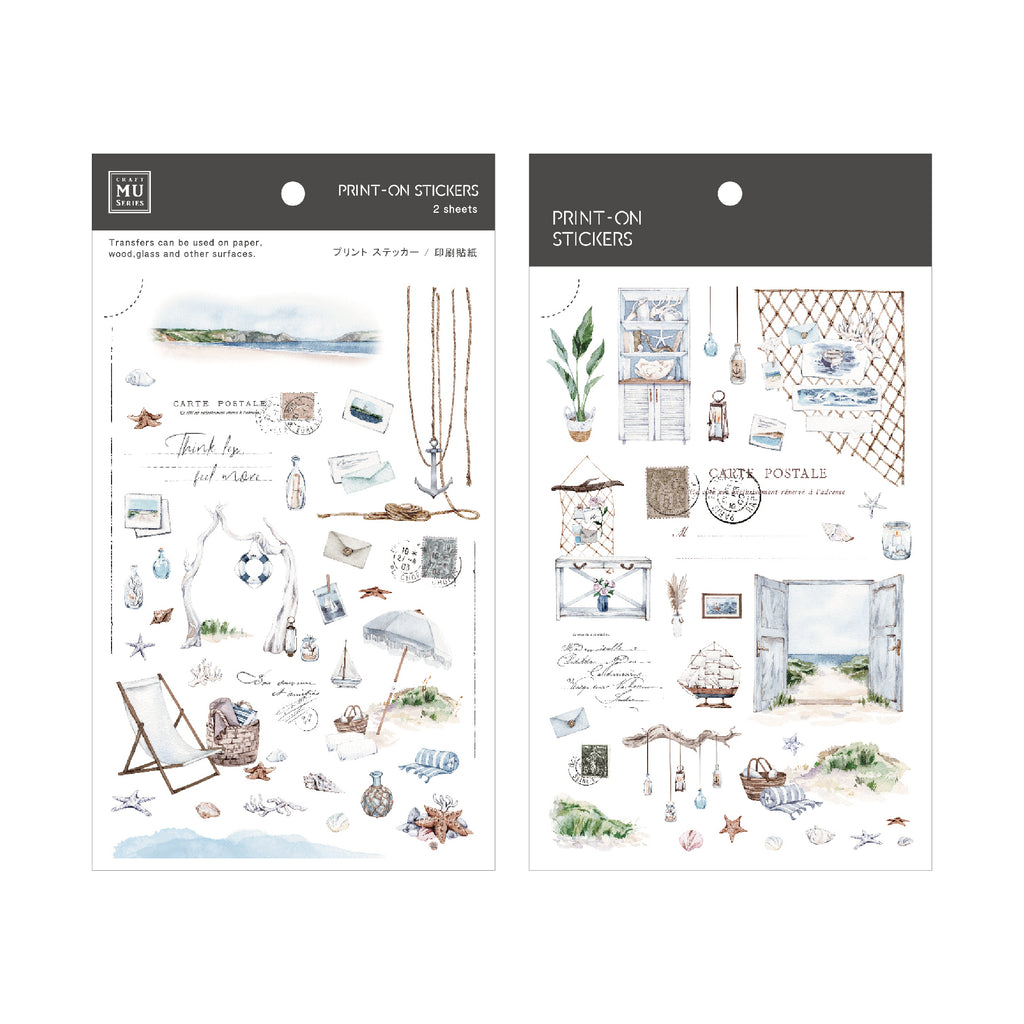 MU Lifestyle - Print-On Stickers / 252 - Beach Vacation