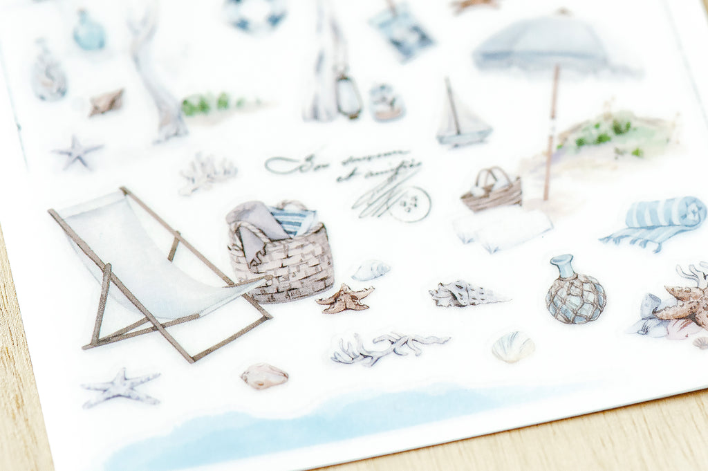MU Lifestyle - Print-On Stickers / 252 - Beach Vacation